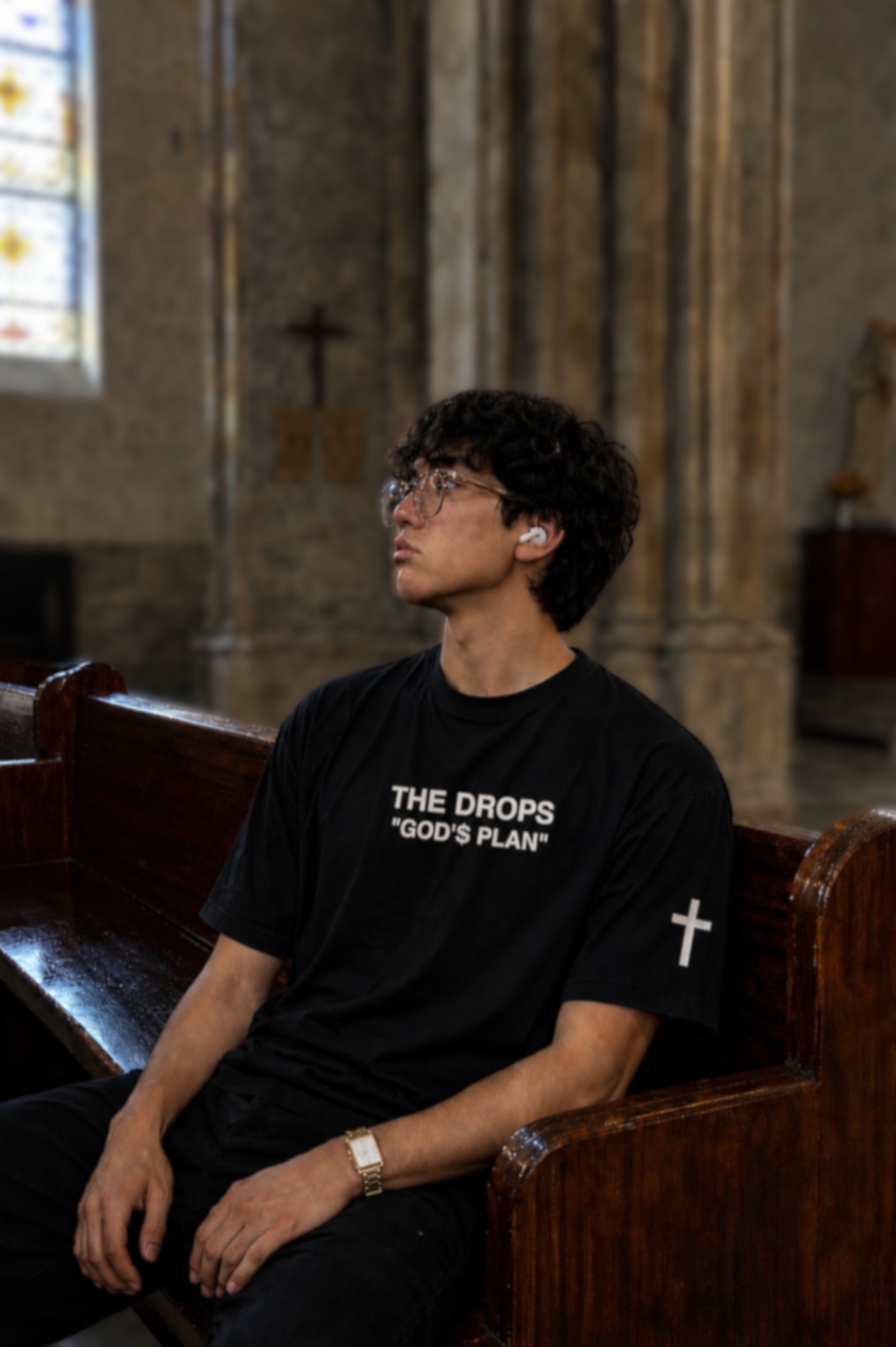BASIC T-SHIRT BLACK FROM GOD'$ PLAN